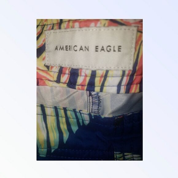 American Eagle Men's Shorts Hawaiian board shorts swim trunks size L - Picture 5 of 6